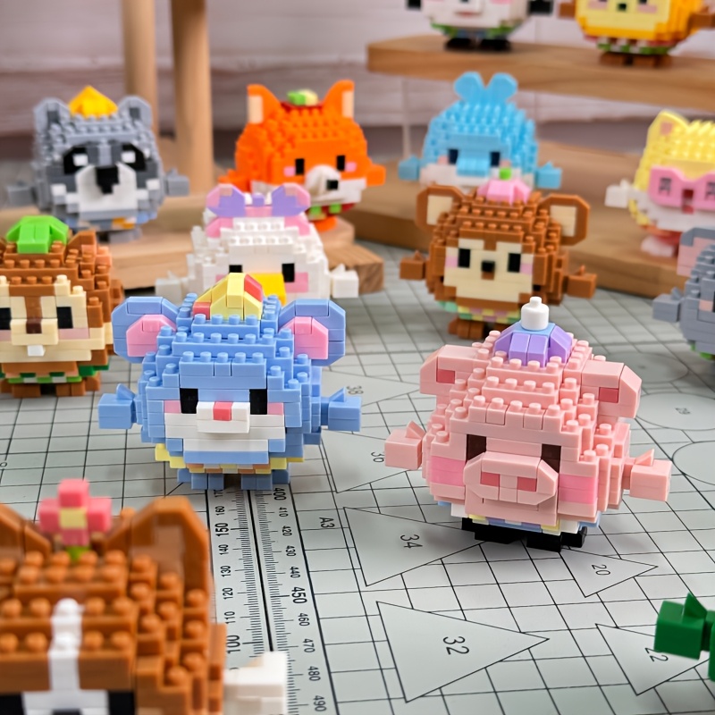 Cute Spherical Animal Mini Blocks, Educational Gift